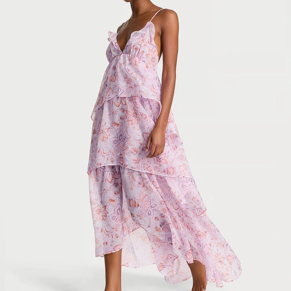 Victoria’s Secret Chiffon Maxi Dress - Picture 2 of 8